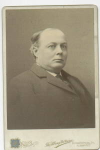 E.F. BAKER NEW YORK REPRESENTATIVE CABINET PHOTO 1898