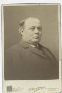 E.F. BAKER NEW YORK REPRESENTATIVE CABINET PHOTO 1898