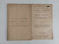 2 PAMPHLETS RELATED TO GOV. D. H. CHAMBERLAIN OF SOUTH CAROLINA