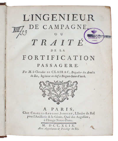 L'Ingenieur de Campagne ou Traité de la Fortification Passagere. (photo 3)