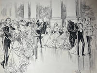 The Representatives of Greater Britain. The United Empire and Victoria Leaguers' Ball: a pen and ink sketch for The Graphic