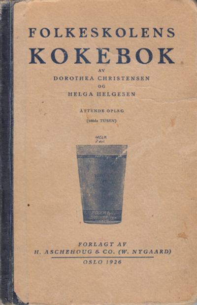 Folkeskolens kokebok. Lærebok i huslig økonomi I.