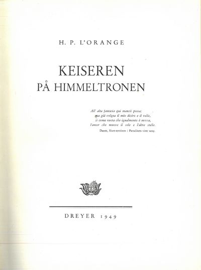Keiseren på himmeltronen.