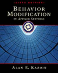 Behavior Modification in Applied Settings