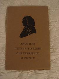 image of Another Letter to Lord Chesterfield from Samuel Johnson and Christopher Morley
