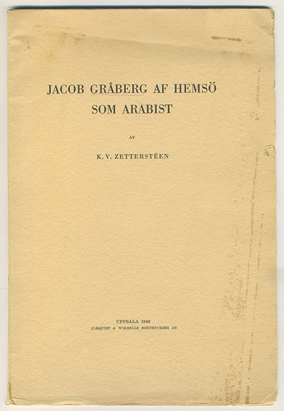 Jacob Gråberg af Hemsö som arabist.