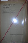 Some Odes of Pindar... in New English Versions by Richmond Lattimore. by Pindar / Pindarus, 522-443 BC. Lattimore, Richmond, translator - 1942