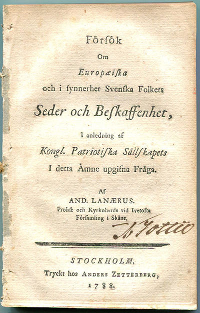 Försök om europæiska och i synnerhet svenska…