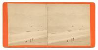 [Stereoview]: Photograph of the Atlantic Ocean with two ships in the distance