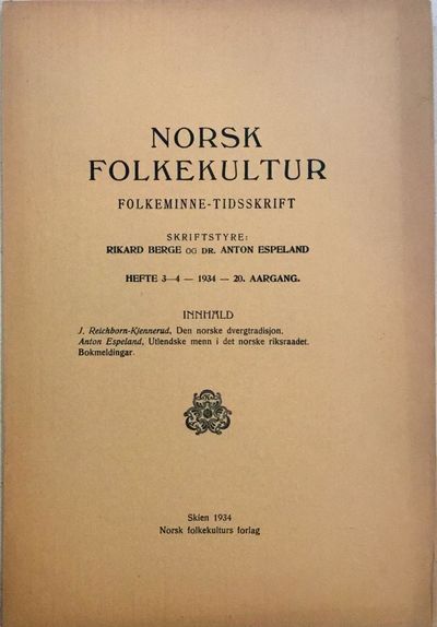 Folkeminne-Tidsskrift. Hefte 3-4. 1934 - 20.…