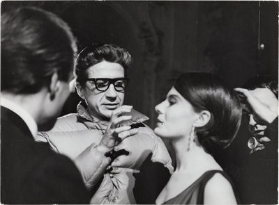Last Year at Marienbad (Original photograph of Alain Resnais and Delphine Seyrig on the set of the 1961 French film)