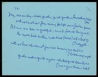 [Post card]: Poem 73 of Catullus / MS Postcards Series One, Number Three