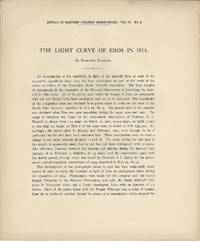 The light curve of Eros in 1914. By Margaret Harwood