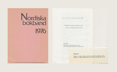 Nordiska bokband 1976. Utställning kring…