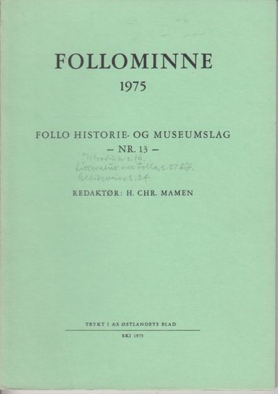 Follominne 1975. Redaktør: H. Chr. Mamen.