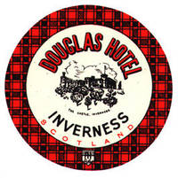 Baggage label for Douglas Hotel.