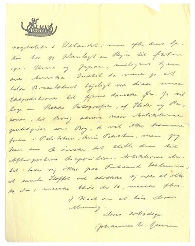 To brev, datert henholdsvis 1. november og 19. desember 1916. Til redaktør Ola Christofersen i Aftenposten. (photo 2)
