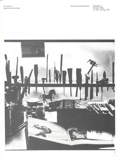En samtale og noen grafiske blad. Særtrykk av Kunsten idag nr. 100 - 26. årgang 1972. (photo 2)