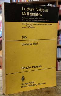 Lecture Notes in Mathematics _ A Collection of Informal Reports and Seminars _ Singular Integrals