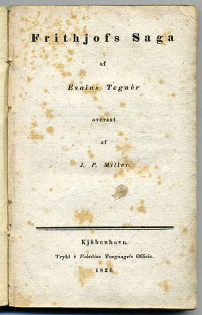 Frithjofs saga. Oversat af J. P. Miller.
