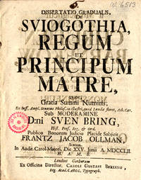 Dissertatio gradualis, de Sviogothia, regum et…