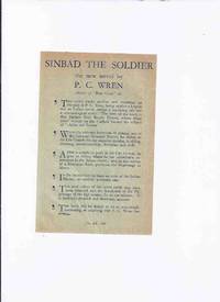 ADVERTISEMENT / LEAFLET for Sinbad the Sailor ---by P C Wren