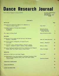 Dance Research Journal Committee on Research in Dance (CORD) Volume IX/2, Spring/Summer 1977 by Committee on Research in Dance (CORD); Elizabeth Burtner (Ed) - 1977-01-01 - from Epilonian Books (SKU: 20210405011)