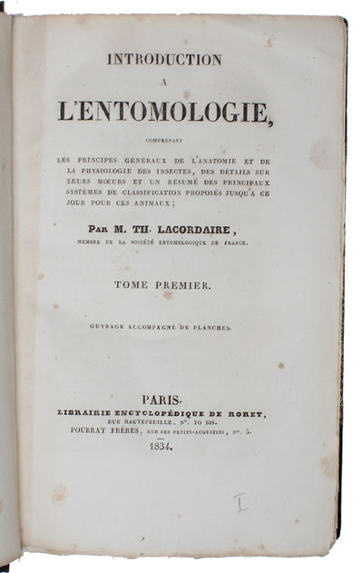 Introduction à l'entomologie comprenant les…