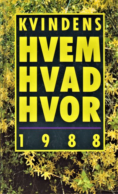 Kvindens Hvem Hvad Hvor. 1988