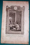 Original Engraving "Ceconia, Wife of Caius Caesar the Roman Emperor, While Lamenting over the Mangled Body of Her Murdered Husband, Discovers Lupus, Who by Order of Chaereas on the The Tribunes, Immediately Puts Her and Her Children to Death"