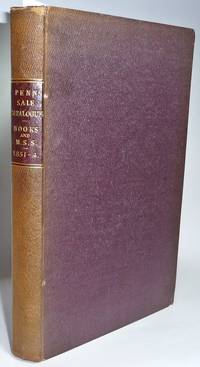 CATALOGUE of the First Portion ...Extensive & Choice Library removed from Buckinghamshire WITH a Most Interesting Collection...of the Poet Gray WITH A Further Selection... including Reserved Books, Autograph Manuscripts, and Letters, of the Poet Gray ... by Thomas - Granville Penn of Stoke Poges Gray - First Edition - 1851 - from Hugh Anson-Cartwright Fine Books, ABAC/ILAB (SKU: S917)