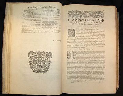 Senecae Rhetoris qvae extant Opera; Ad veterum exemplarium fidem castigata: Græcis lacunis, quibus superiores Editiones Scatebant, expletis...Secunda Editio, recensita & aucta Scholijs. Fed. Morelli. (photo 4)