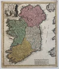 Regni Hiberniae Accurata Tabula per Hermanum Moll; 1718 Map of Ireland based on Herman Moll