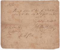 [ALS] Frederick A. Muhlenberg, first Speaker of the House & first signer of the 'Bill of Rights,' Requests the Delivery of His Payment Due from the State