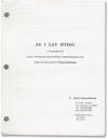 As I Lay Dying (Original screenplay for an unproduced film)
