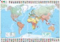 The World - Michelin rolled & tubed wall map Paper: Wall Map