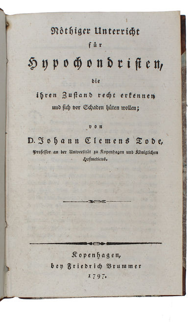 Nöthiger Unterricht für Hypochondristen, die…