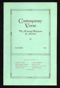image of Contemporary Verse: December 1920