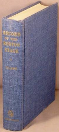 image of A Record of The Boston Stage.