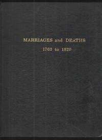 image of Marriages and Deaths, 1763 to 1820 - Abstracted from Extant Georgia Newspapers