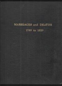 Marriages and Deaths, 1763 to 1820 - Abstracted from Extant Georgia  Newspapers by Warren, Mary Bondurant - 1968