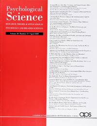 Psychological Science (Volume 20, Number 4, April 2009)