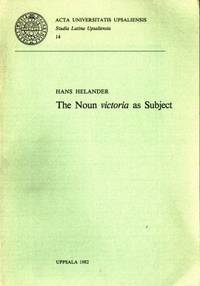 The Noun victoria as Subject.