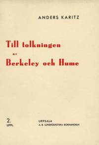 Till tolkningen av Berkeley och Hume.