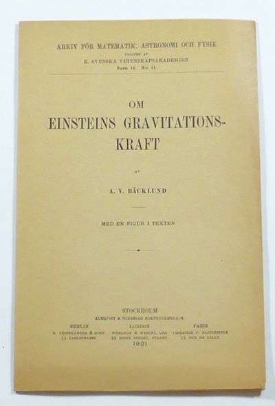 Om Einsteins gravitationskraft. Med en figur i…