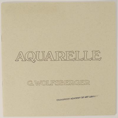 G. Wolfsberger: Aquarelle