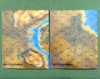 Battletech Map Set: River Valley and Lake (2 original BT map boards)
