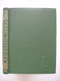 A Book of English Odes by Tickner, F.W.      (Frederick Windham Tickner) - 1925