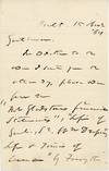 [What the Well Read Former Attorney General Reads] [ALS] Maryland Senator Reverdy Johnson to Appleton & Co. requesting More Books