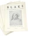 Blake an Illustrated Quarterly. Vol. 12, no. 1 through vol. 34, no. 4 (a partial set)